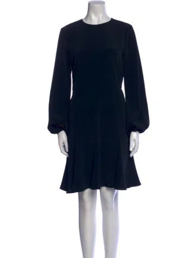 Pre-owned Co Crew Neck Knee-length Dress In Black