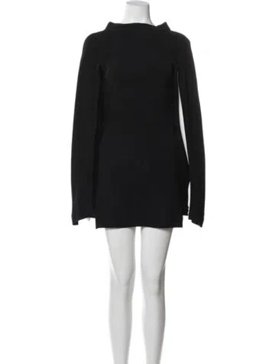 Pre-owned Co Crew Neck Knee-length Dress In Black