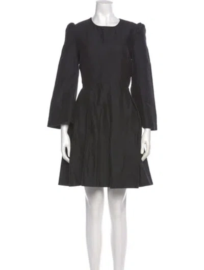Pre-owned Co Crew Neck Knee-length Dress In Gray