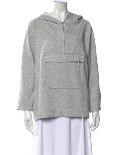 Pre-owned Co Crew Neck Long Sleeve Hoodie In Grey