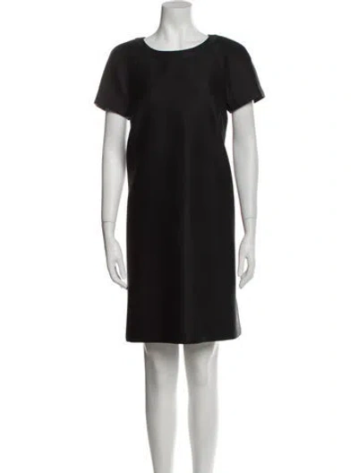 Pre-owned Co Crew Neck Mini Dress In Black