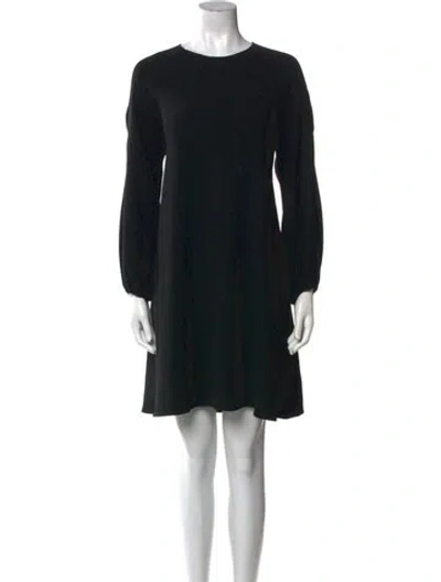 Pre-owned Co Crew Neck Mini Dress In Black