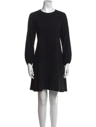 Pre-owned Co Crew Neck Mini Dress In Black