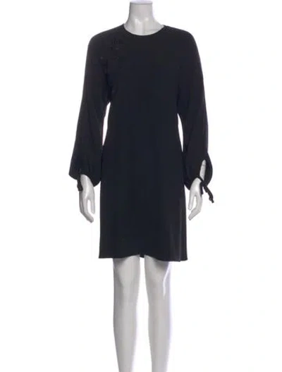 Pre-owned Co Crew Neck Mini Dress In Black