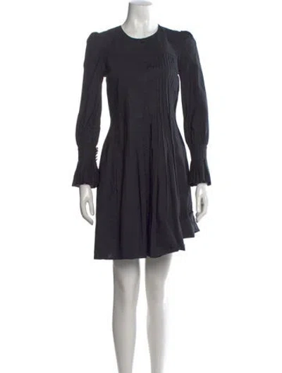 Pre-owned Co Crew Neck Mini Dress In Black
