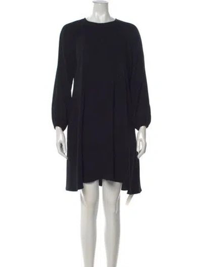 Pre-owned Co Crew Neck Mini Dress In Black