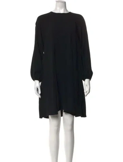 Pre-owned Co Crew Neck Mini Dress In Black