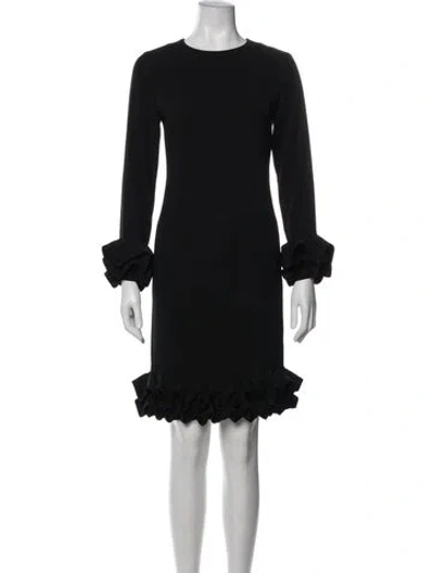 Pre-owned Co Crew Neck Mini Dress In Black