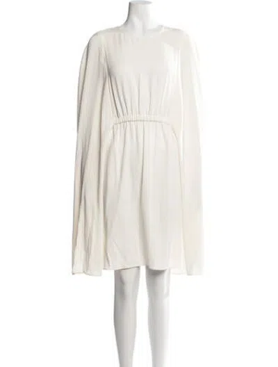 Pre-owned Co Crew Neck Mini Dress In Neutrals