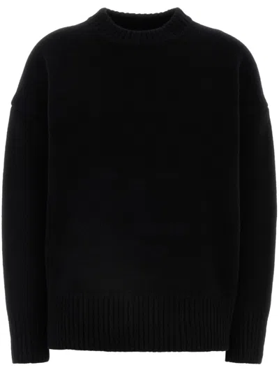 Co Oversized Crew Neck In Black