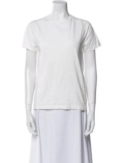 Pre-owned Co Crew Neck Short Sleeve T-shirt In White