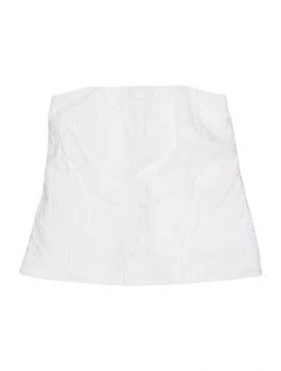 Pre-owned Co Crew Neck Sleeveless Top In White