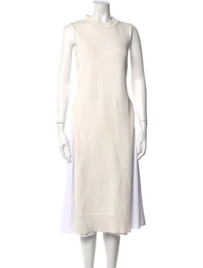 Pre-owned Co Crew Neck Sleeveless Tunic In Neutrals