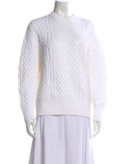 Pre-owned Co Crew Neck Sweater In White