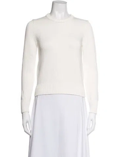 Pre-owned Co Crew Neck Sweater In White