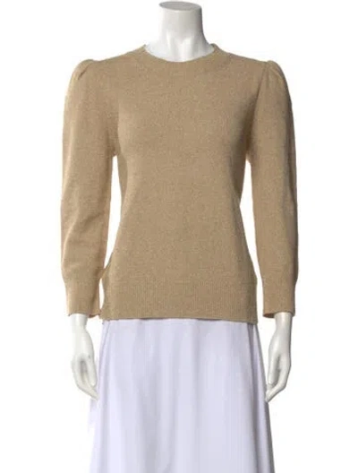 Pre-owned Co Crew Neck Three-quarter Sleeve Top