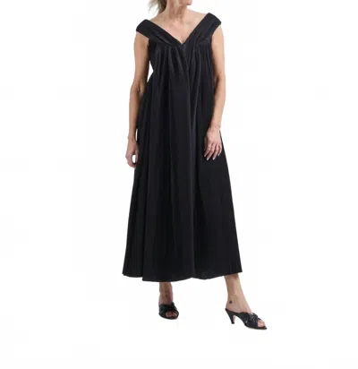 Co Crinkle Cut Dress In Black