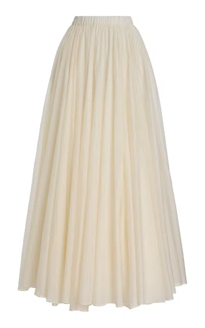 Co Crinoline Tton-silk Maxi Skirt In Ivory