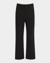 Co Cropped Cigarette Pants In Black