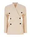 Co Light Pink Visse Blend Blazer In Neutral