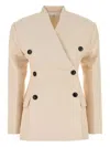 Co Light Pink Visse Blend Blazer In Neutrals