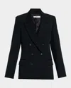 Co Double-breasted Tuxedo Jacket In Black