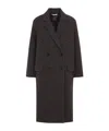 Co Oversized Double-breasted Long At In Green