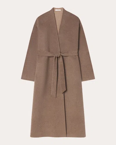 Co Double-faced Wool Cashmere Wrap  Women'sat In Brown