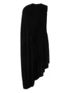 Co Draped Asymmetric Dress In Black