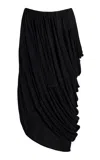 Co Draped Jersey Skirt In Black