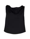 Co Draped-back Top In Blue