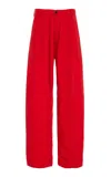 Co Drop Waist Evening Trousers In Red