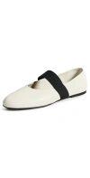 CO ELASTIC BALLERINA FLATS IVORY