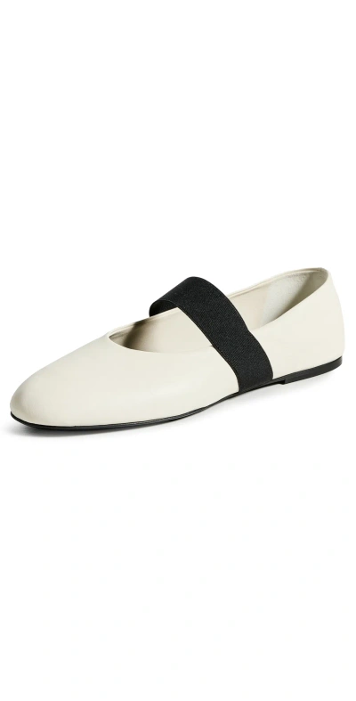 Co Elastic Ballerinas Ivory