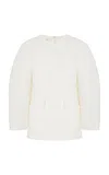 Co Faille Top In Ivory