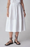 Co Long Plisse Skirt In White