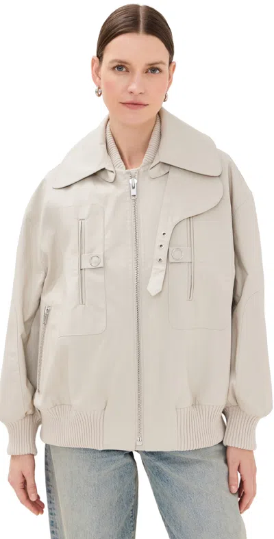 Co Gathered Bomber Jacket Beige