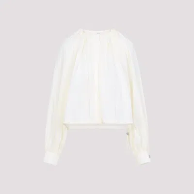 Co Gathered Shirt For Women In White
