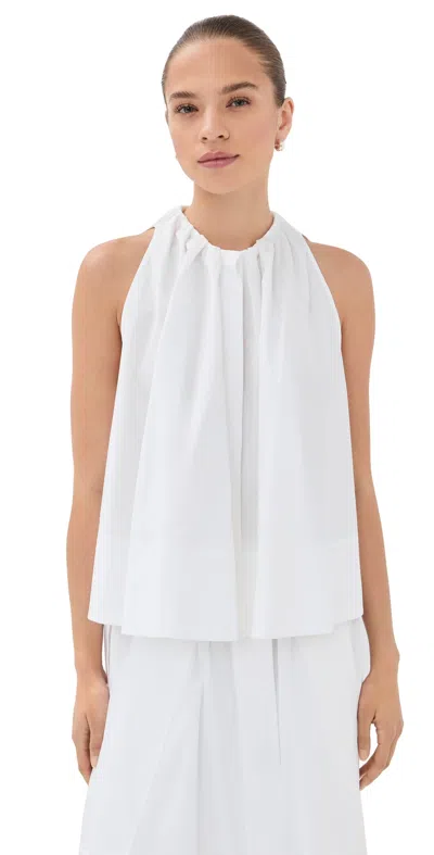 Co Gathered Tunic Shirt White