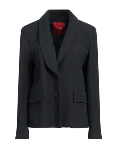 Co. Go Woman Blazer Midnight Blue Size 12 Viscose, Cotton