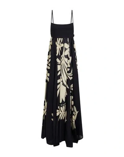 Co. Go Woman Maxi Dress Black Size 4 Viscose, Linen