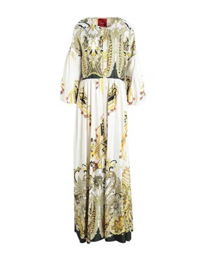 Co. Go Woman Long Dress Ivory Size 6 Silk In White