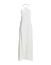 Co. Go Woman Maxi Dress White Size 8 Viscose, Cotton In White