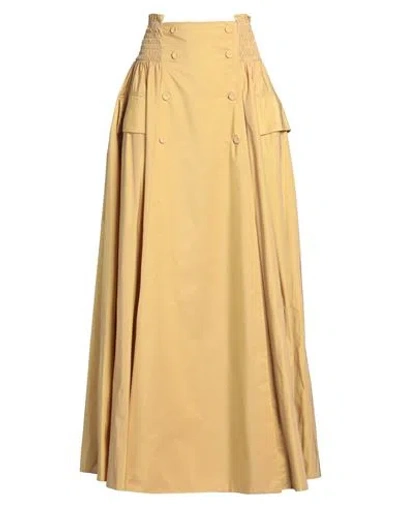 Co. Go Woman Maxi Skirt Sand Size 8 Polyester In Beige