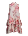 Co. Go Woman Short Dress Beige Size 4 Cotton In Beige