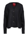 Co. Go Woman Shirt Navy Size 6 Virgin Wool, Elastane In Navy Blue