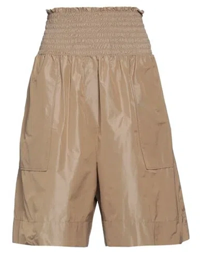 Co. Go Woman Shorts & Bermuda Shorts Khaki Size 6 Polyester In Beige