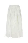 Co White Polyester Blend Skirt