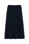Co Plisse Skirt In Navy
