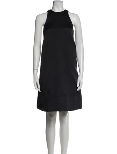 Pre-owned Co Halterneck Mini Dress In Black